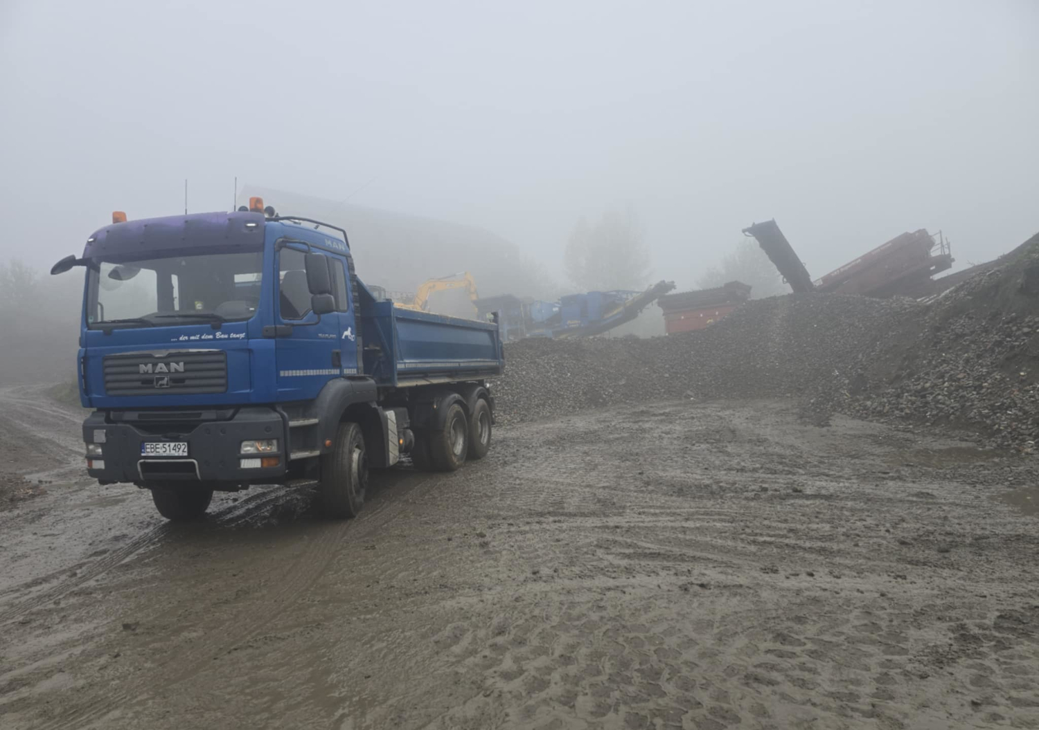 Transport kruszywa w regionie Cieszyna